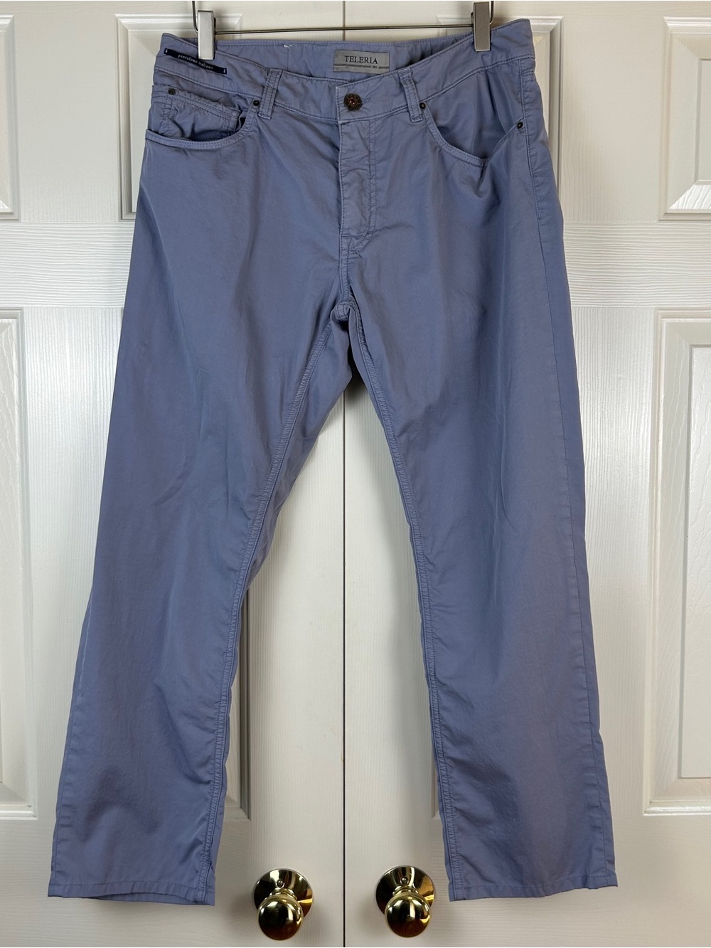 Teleria Zed Cotton Twill Pants Made In Italy
